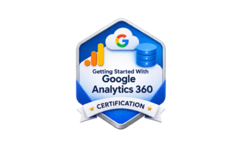 Getting Started With Google Analytics 360Awarded for successfully completing the course "Getting Started With Google Analytics 360"